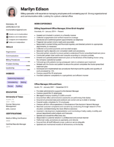 Reverse chronological resume format for freshers in India showing education and skills