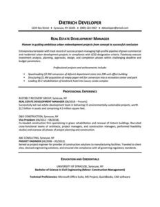 Resume summary section example highlighted in a professional resume