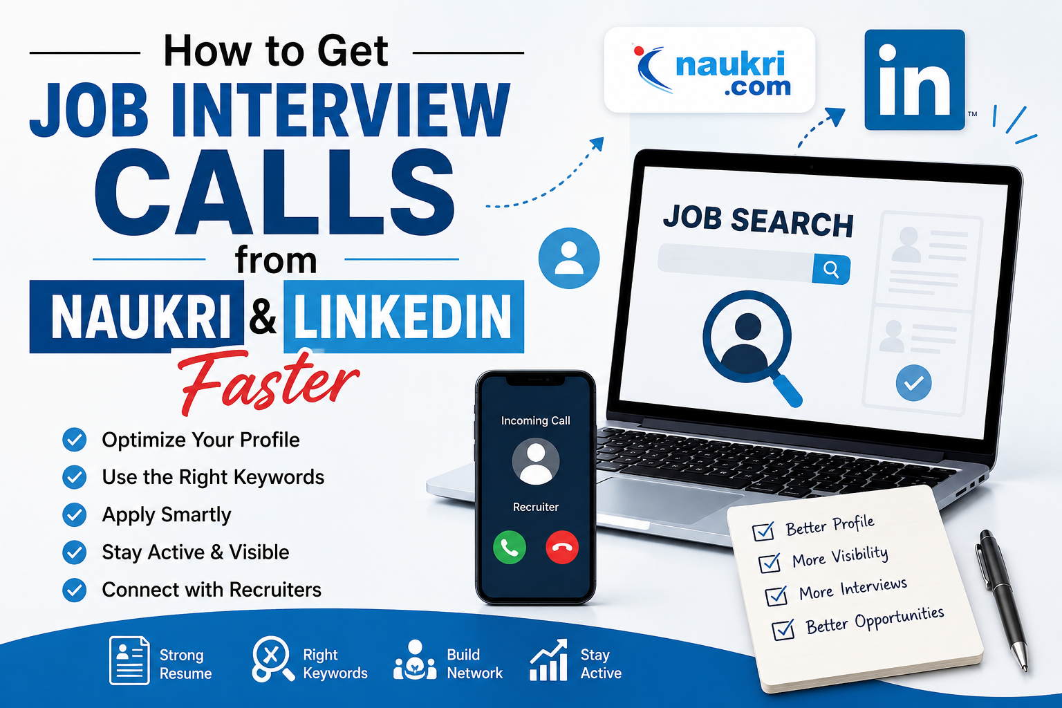 How to Get Job Calls from Naukri and LinkedIn Faster